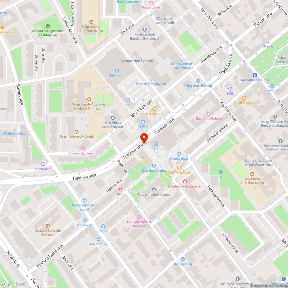 Megdőlt az áruház parkoló táblája bejelentés helye