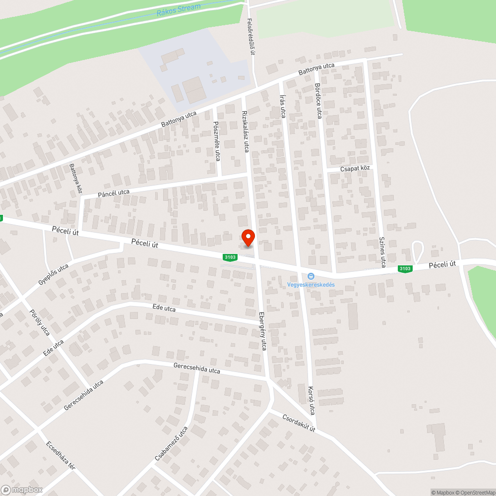 Gazzal felvert buszmegálló bejelentés helye