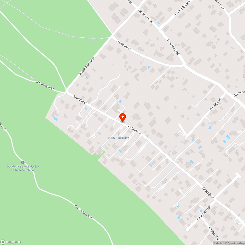 Folyik a víz az úton bejelentés helye