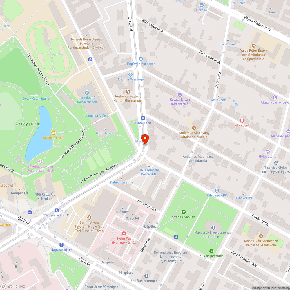 Elferdült korlát - Elnök u. bejelentés helye