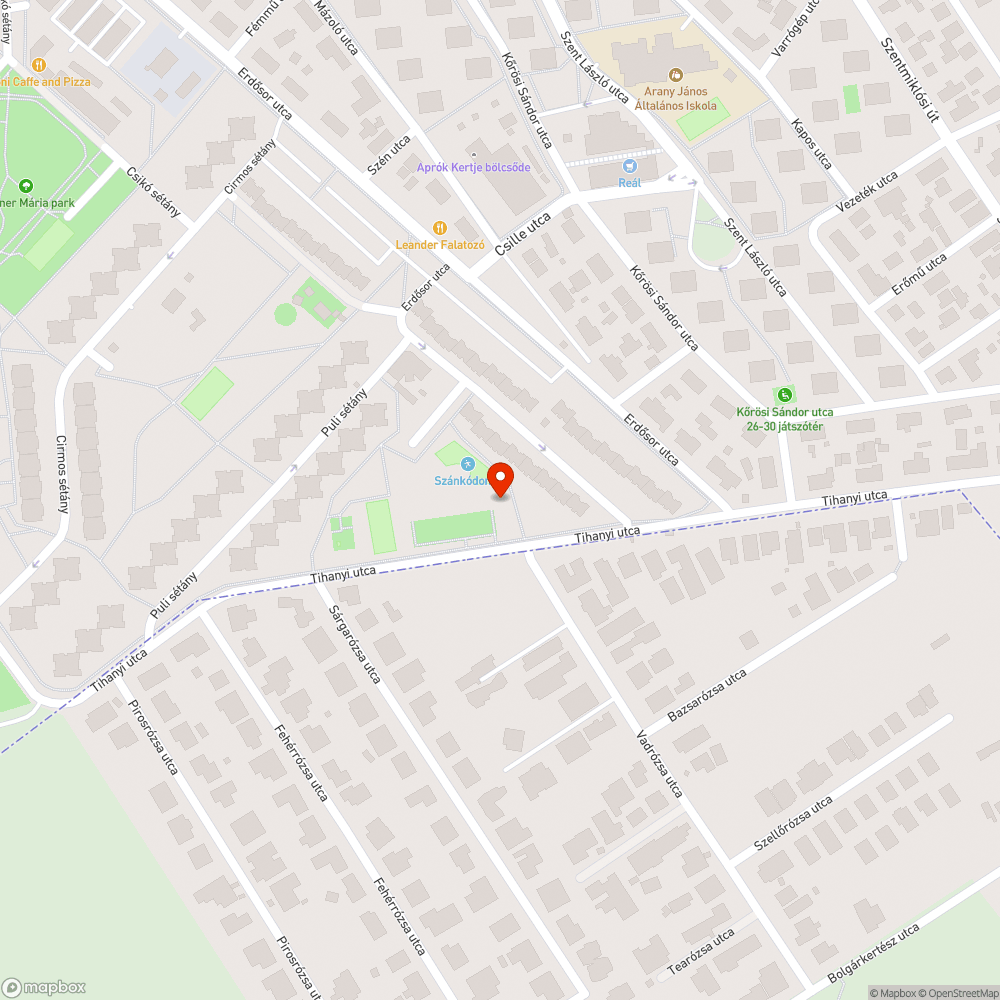 Botlásveszély bejelentés helye