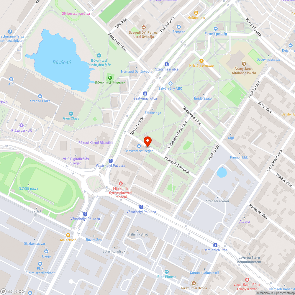 Elhagyott autó bejelentés helye