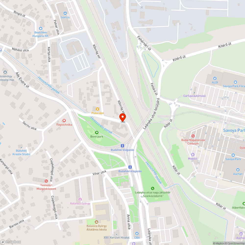 Gazdátlan autó - Ady E. bejelentés helye