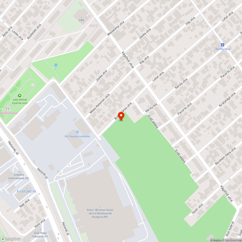 Elhagyott Renault bejelentés helye