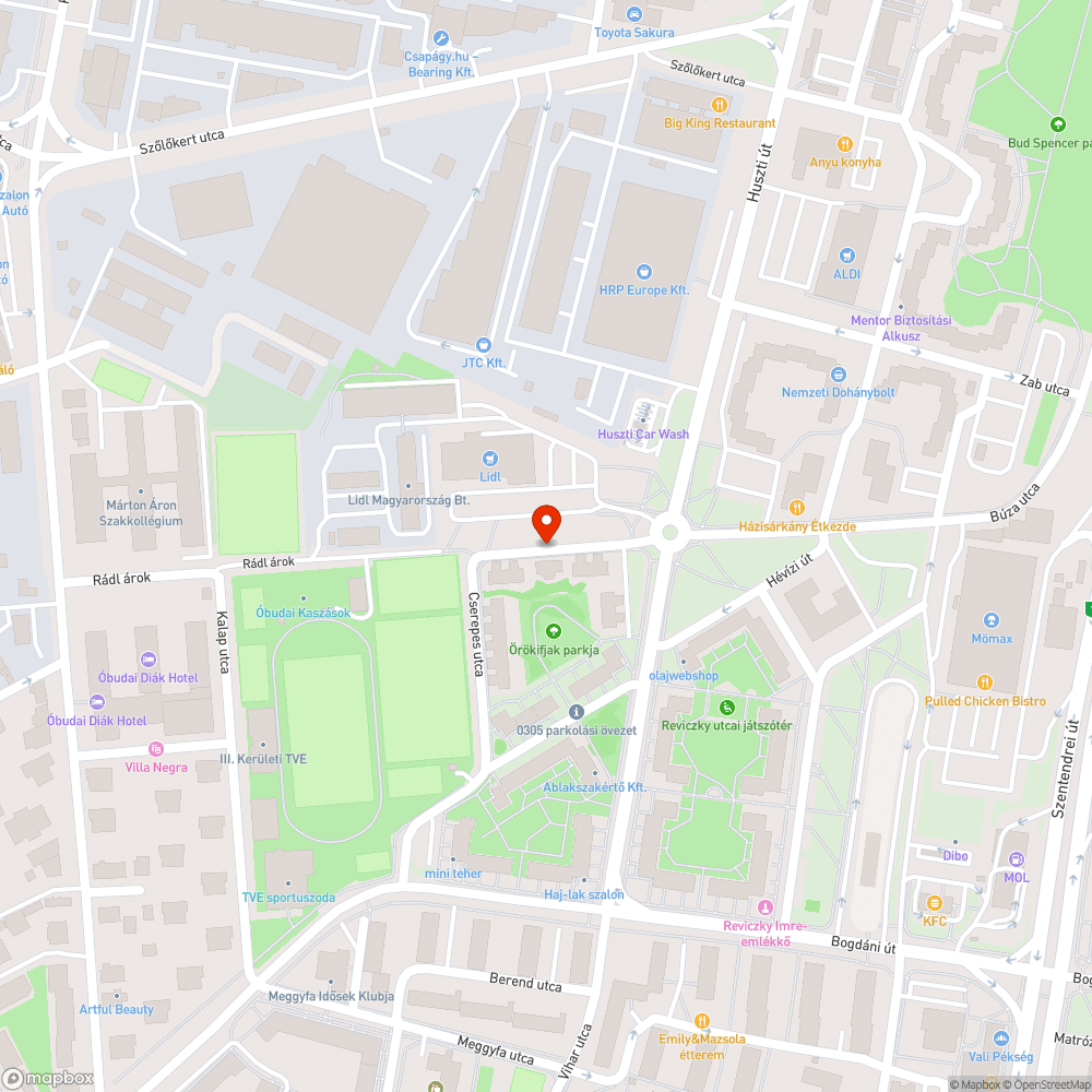 Beszakadt csatornafedél bejelentés helye