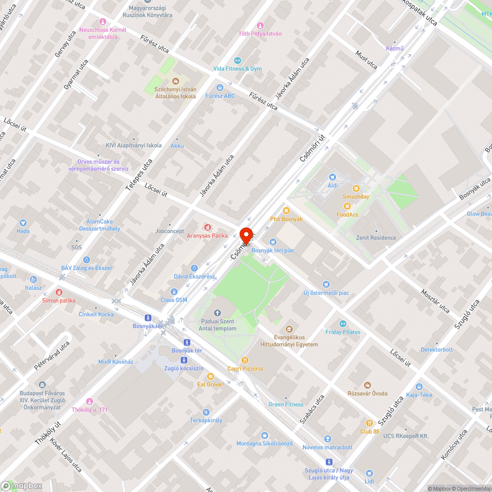 Szentlélek tartotta jelzőlámpa oszlop bejelentés helye