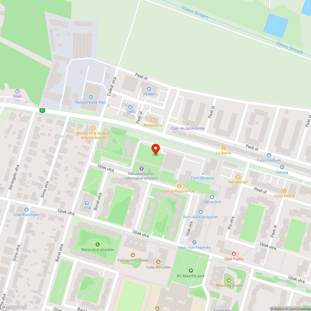 Kilincs bejelentés helye