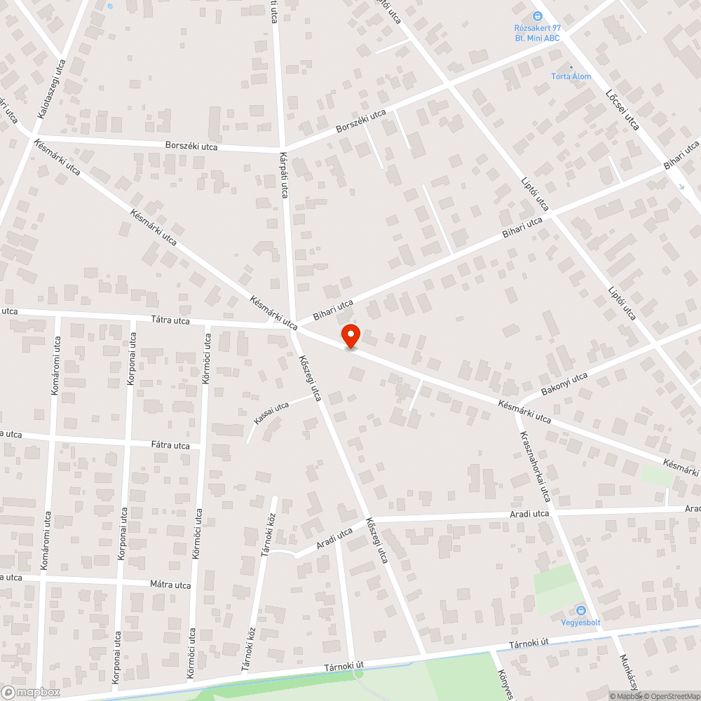 Szemeteszsákok az utcán bejelentés helye