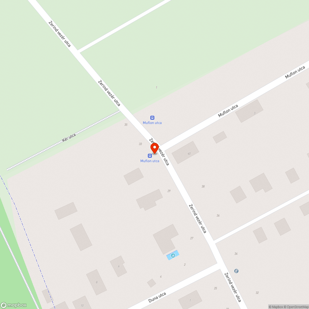 Muflon utcai megálló - gyorshajtás bejelentés helye