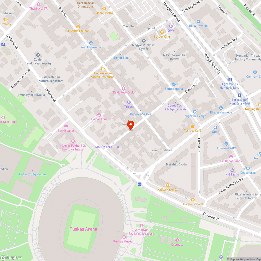 Üvegdarab bejelentés helye