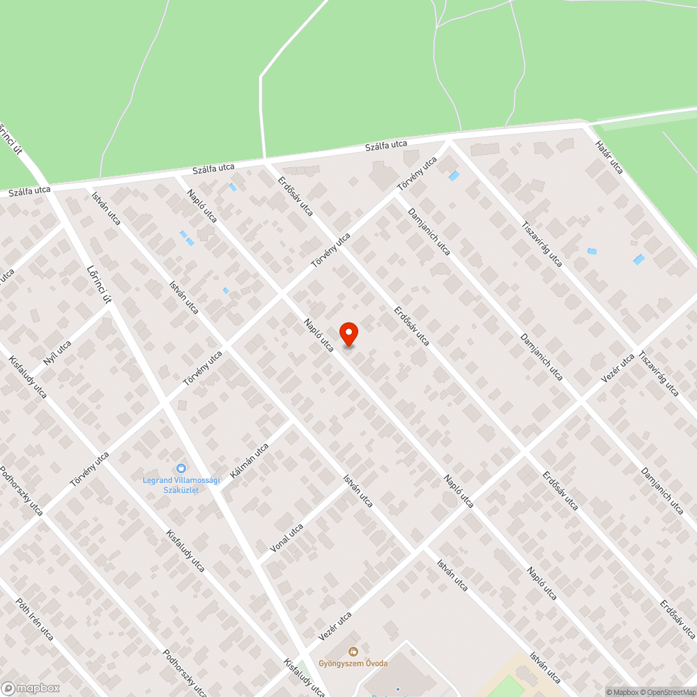 Dübögő aknafedő bejelentés helye