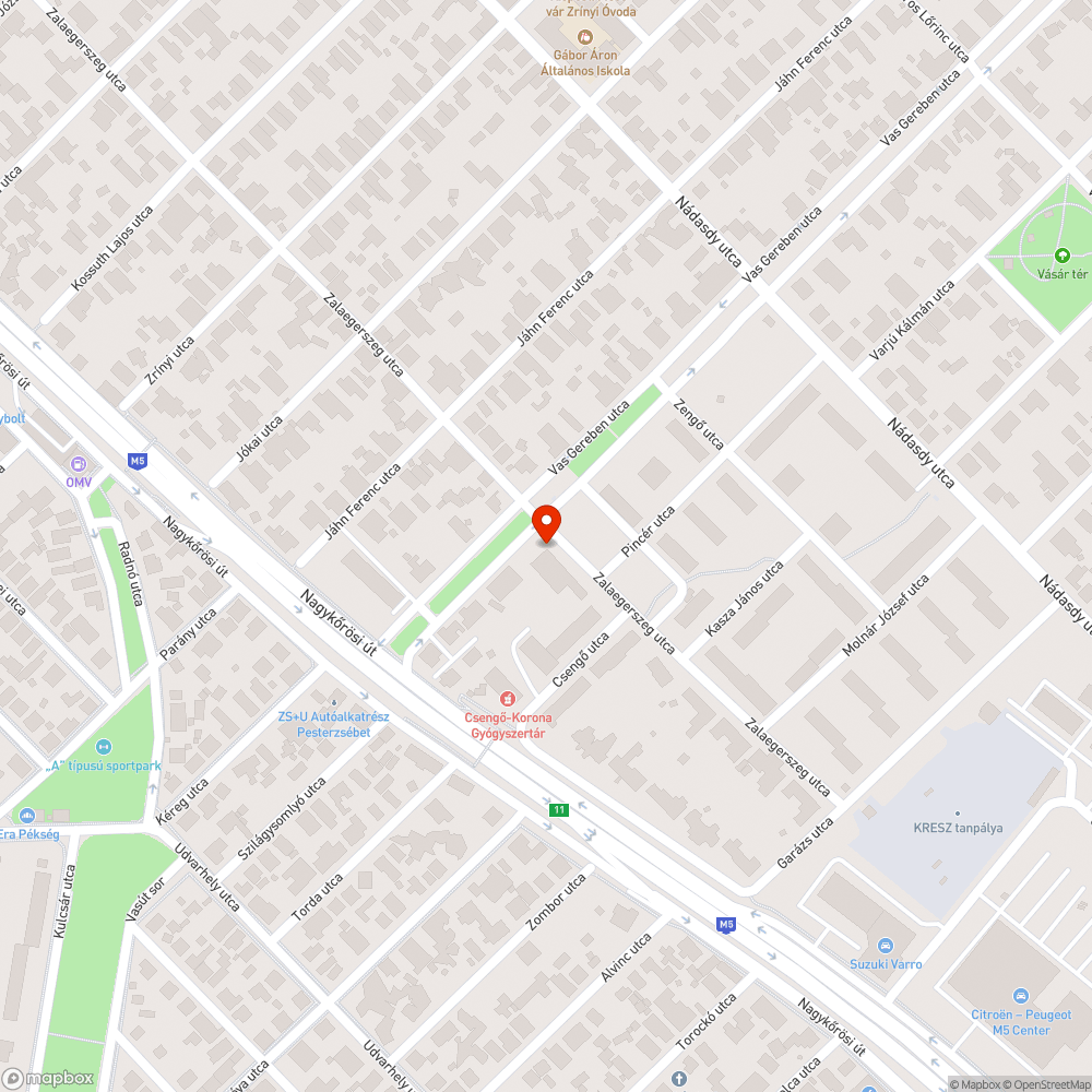 Otthagyott szemét/autóalkatrész bejelentés helye