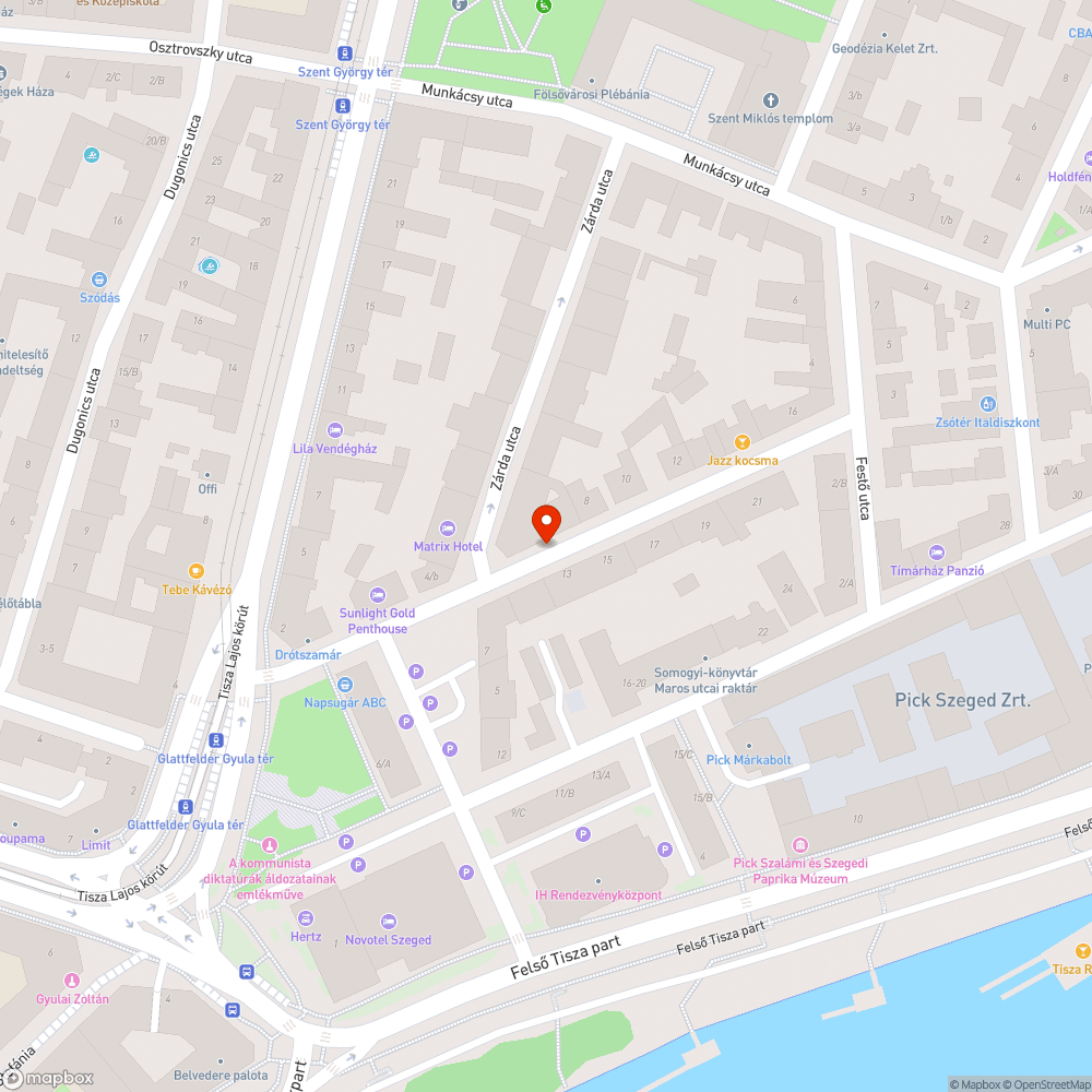 Kerékpárgyilkos kátyú bejelentés helye