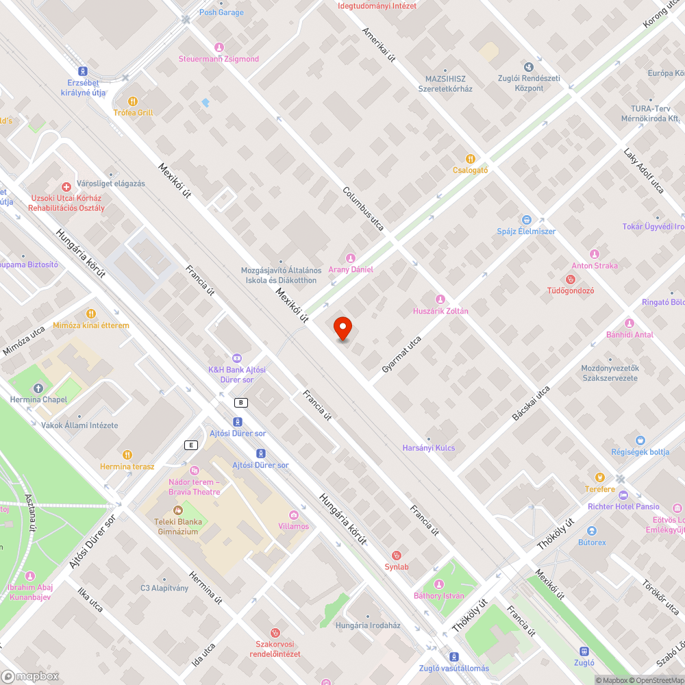 Jelzőlámpa rongálás vagy amortizáció bejelentés helye