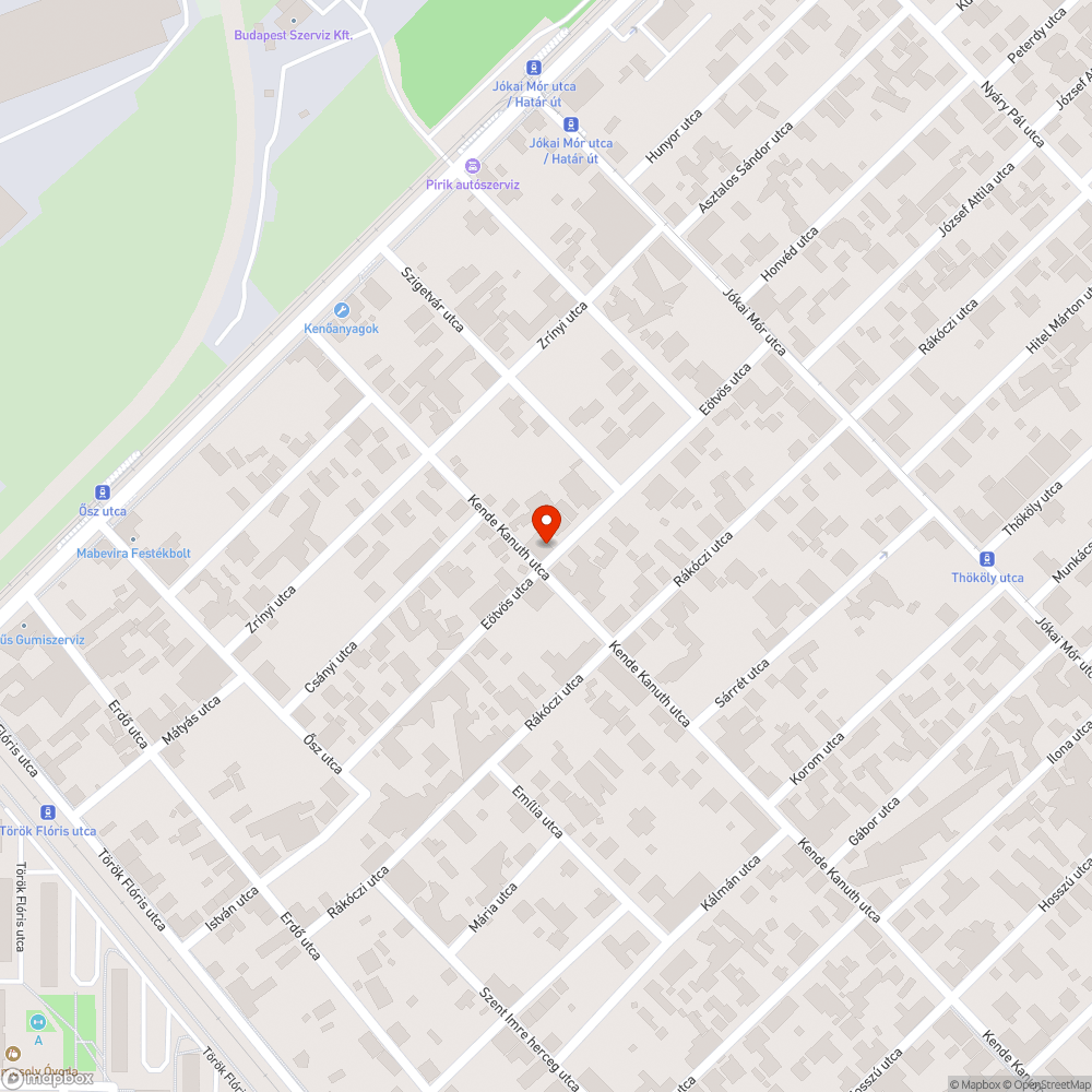 Beszakadt járda bejelentés helye