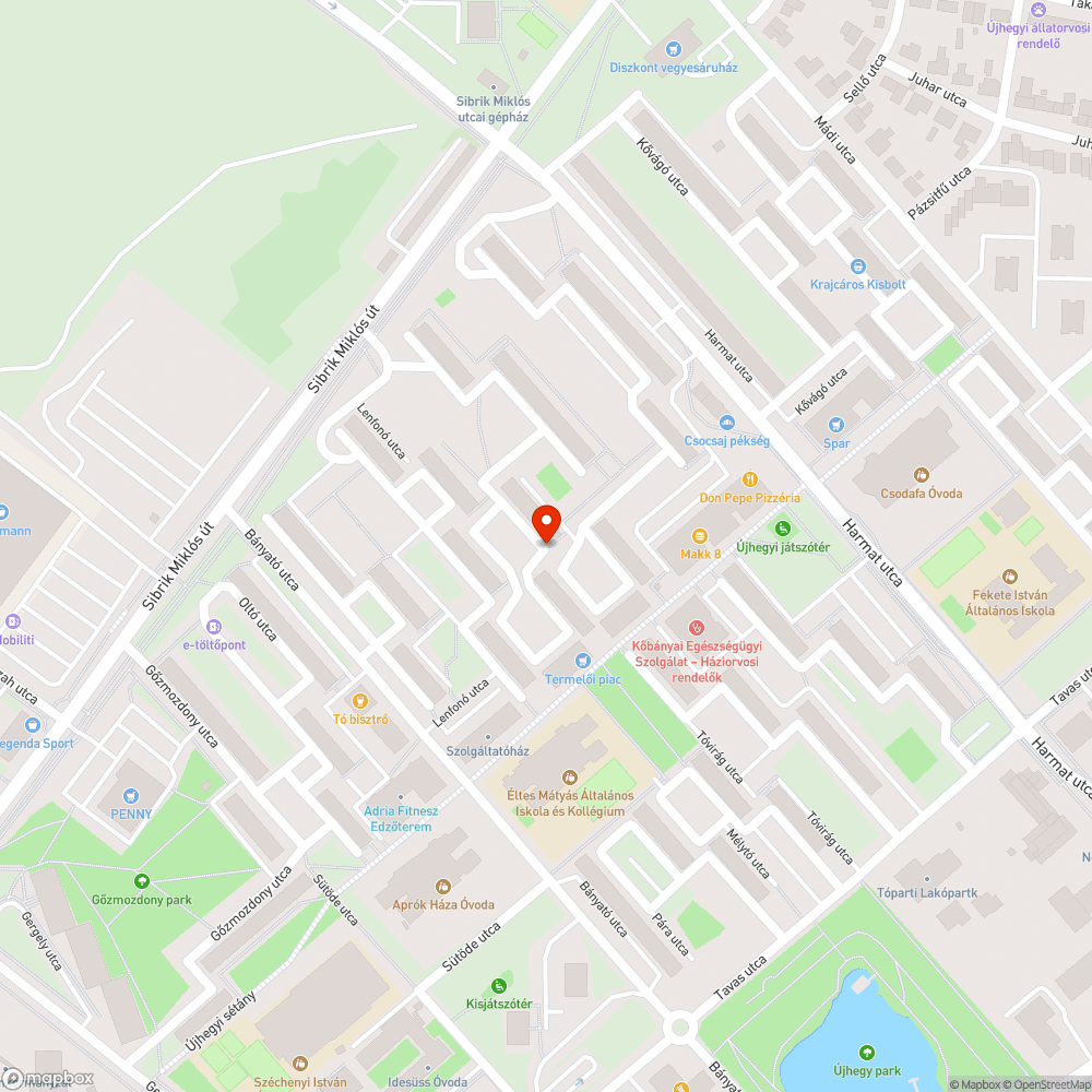 Kiégett lámpa - Szövőszék u. bejelentés helye