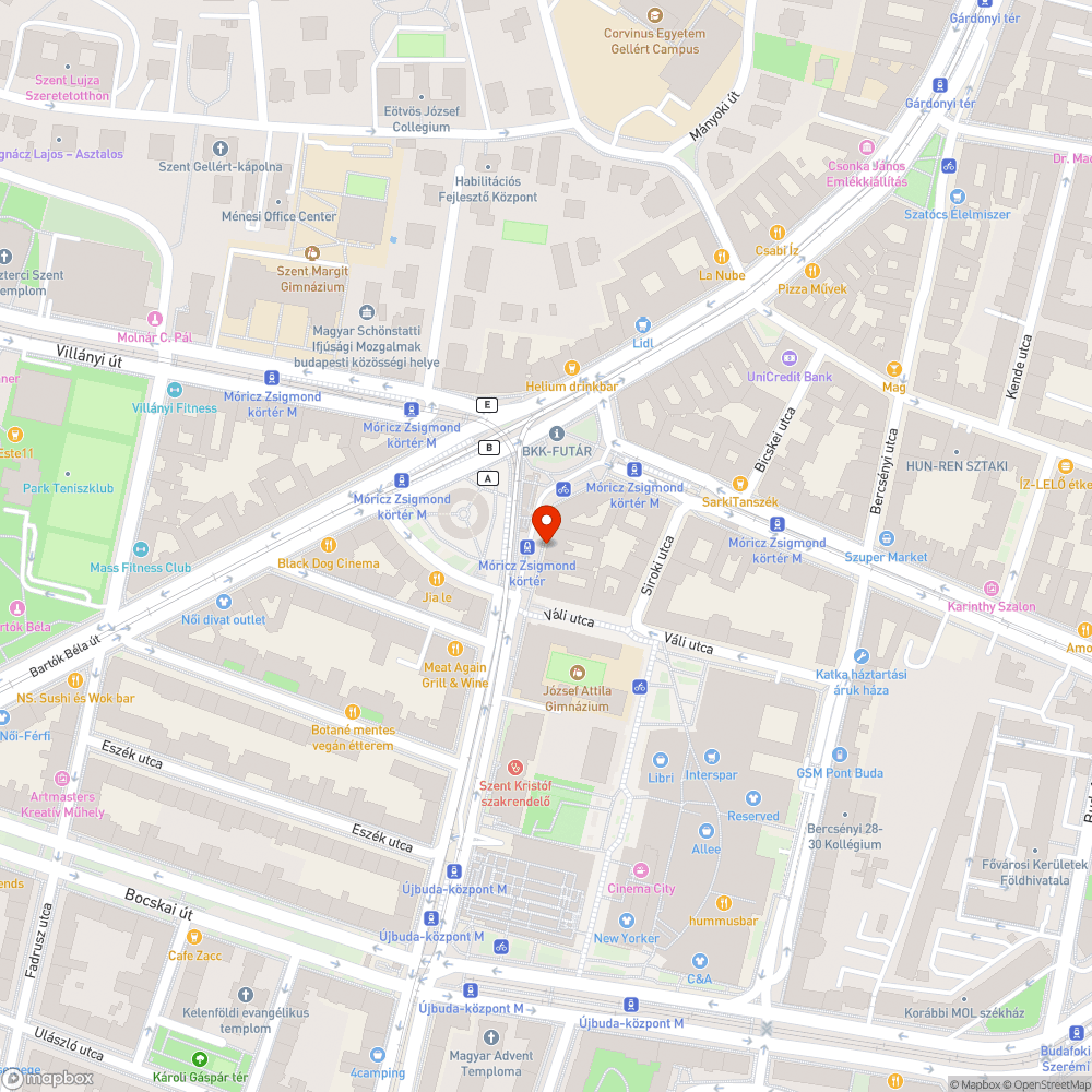 Botlásveszély bejelentés helye