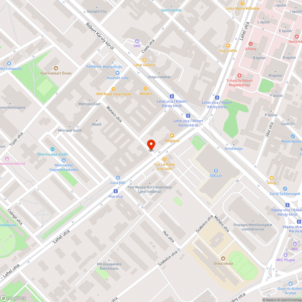 Kátyú bejelentés helye