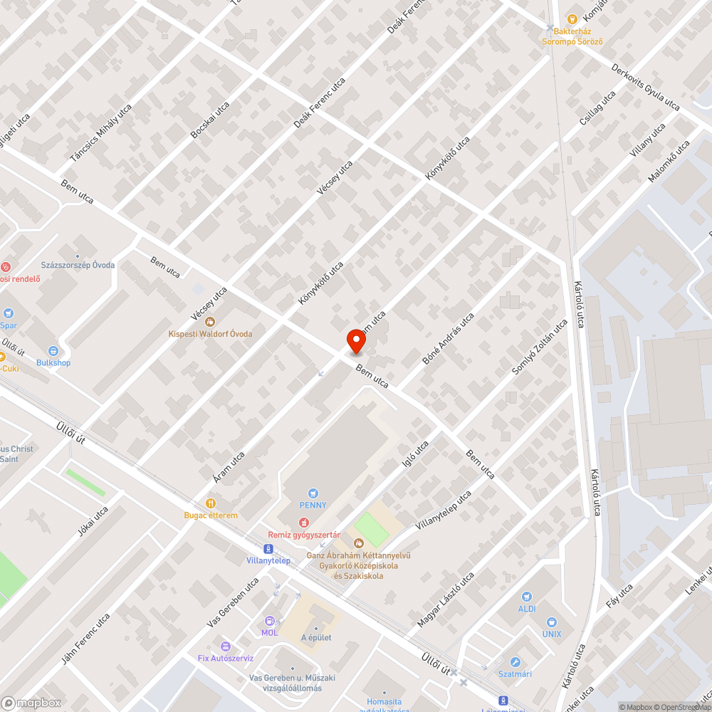 Gazzal felvert, sarkán kiálló fedlap bejelentés helye