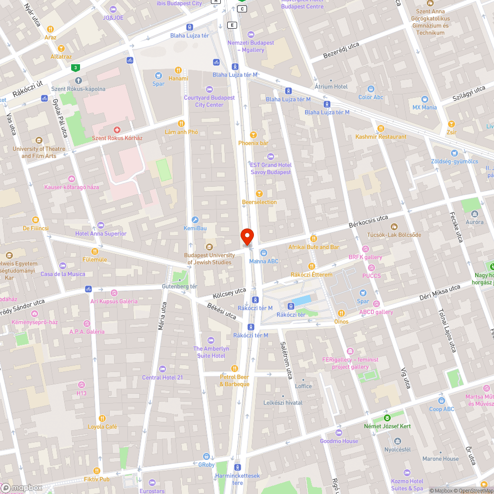 Javítandó út bejelentés helye