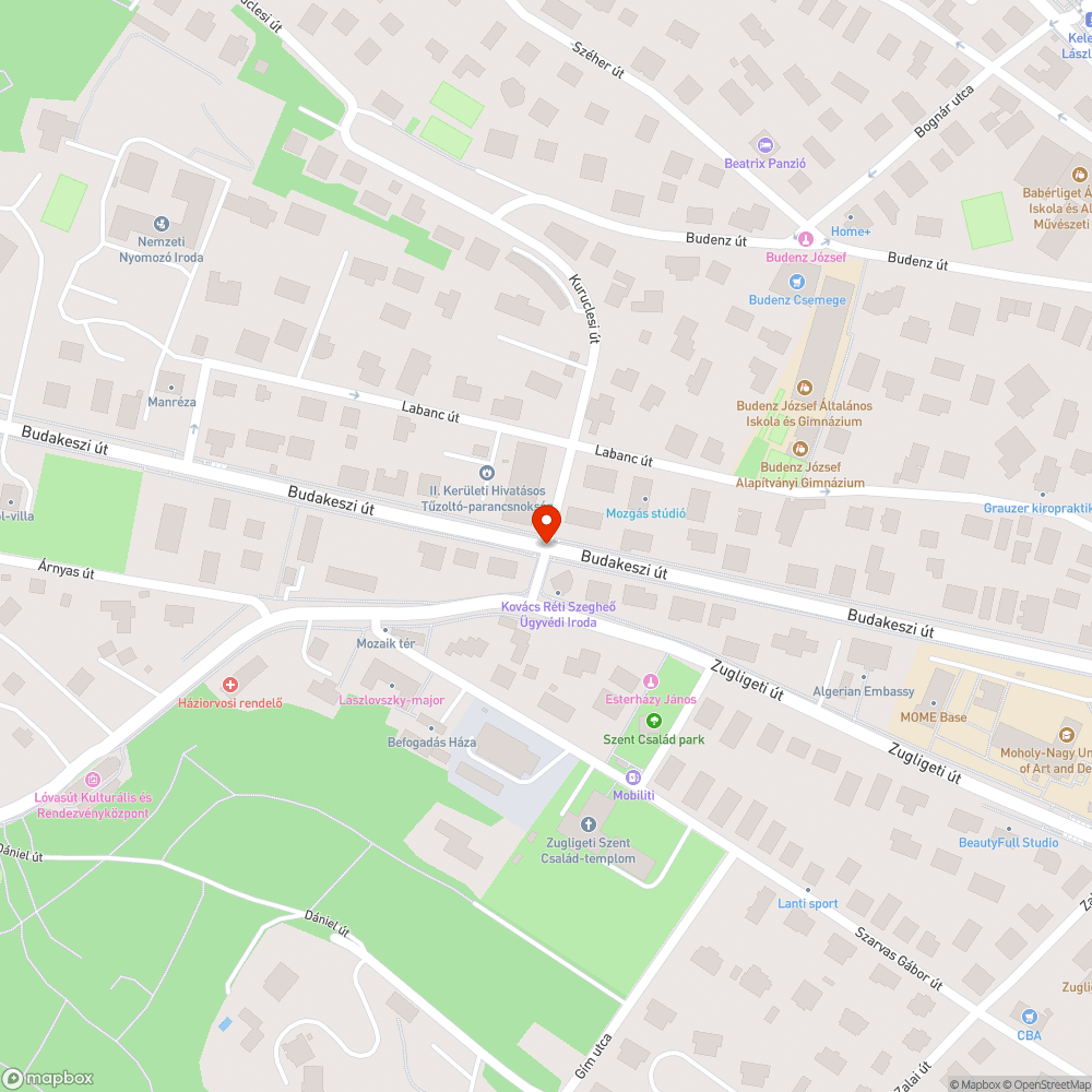 Mély kátyú bejelentés helye