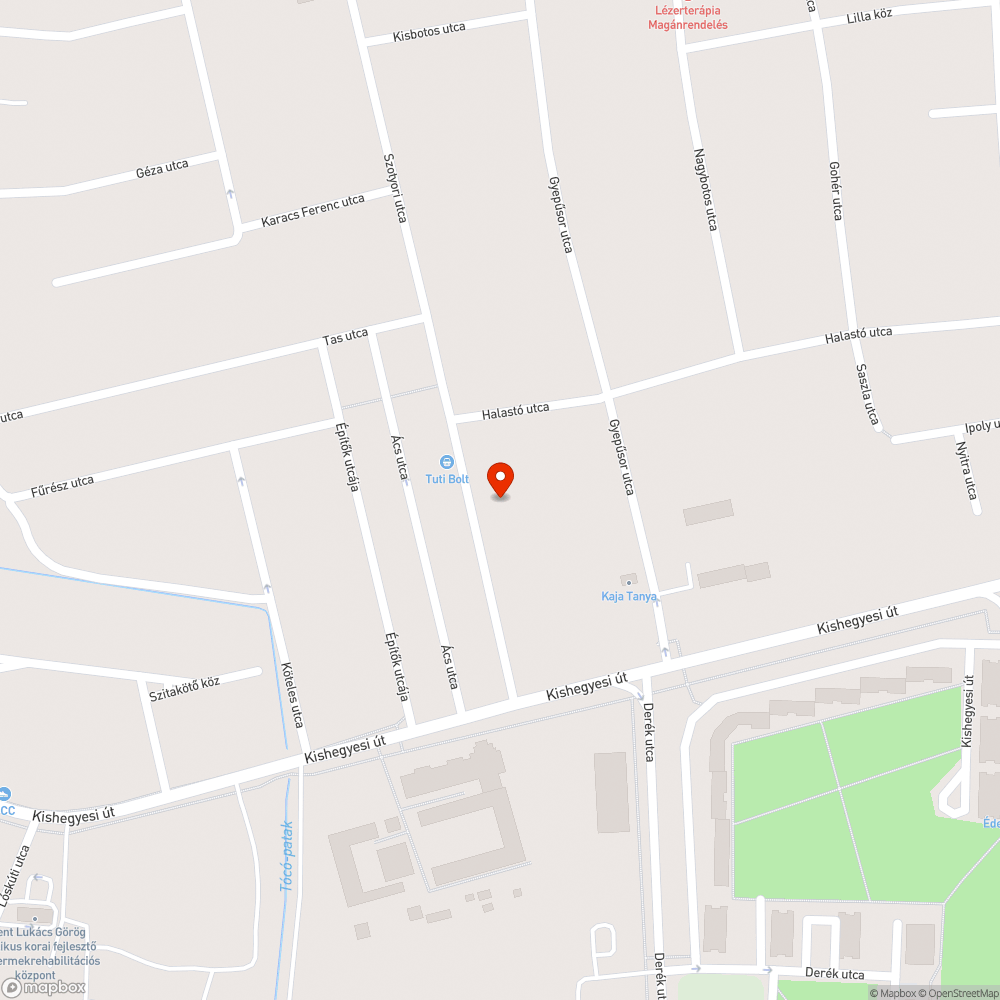 Kezdődő kátyúsodás bejelentés helye