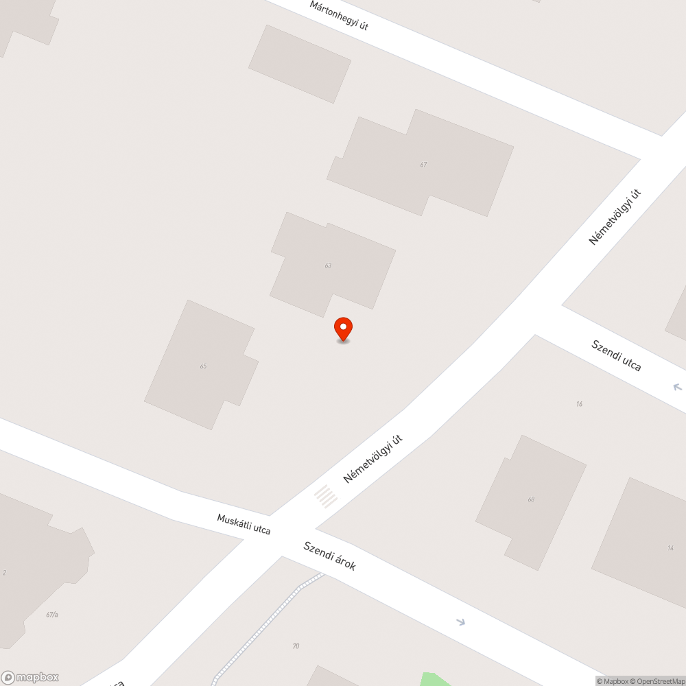 Gyalogátkelő bejelentés helye