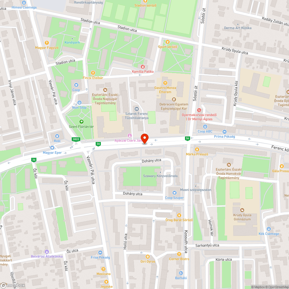 Lekopott forgalmi jelzés - Erdő sor bejelentés helye