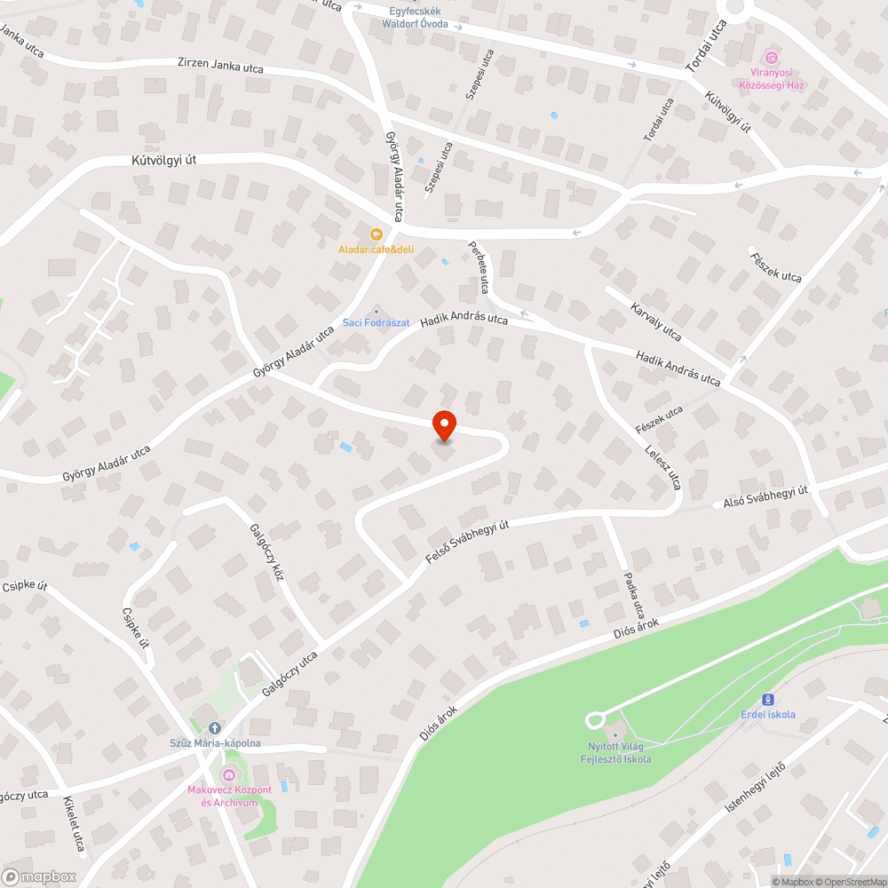 Úttestre rálógó elkorhadt faág bejelentés helye