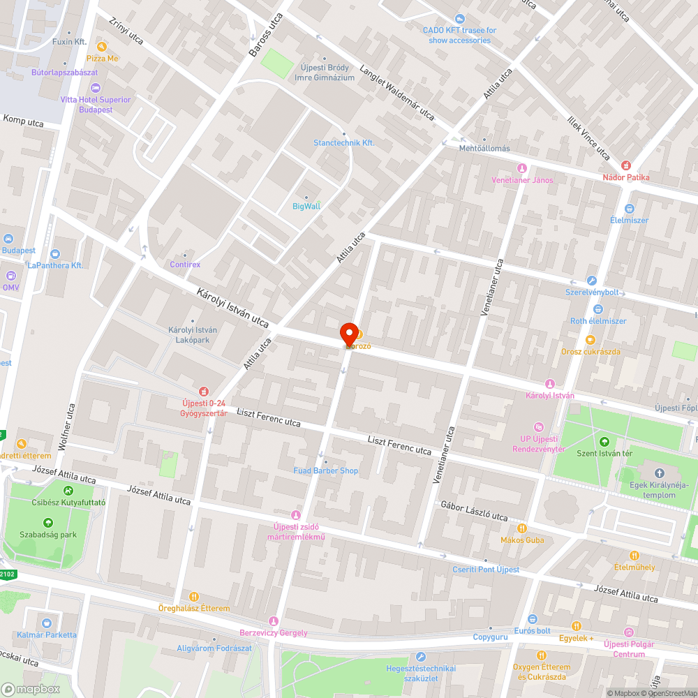 Utcán hagyott ágybetét bejelentés helye