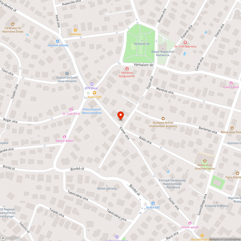 Üres fahely bejelentés helye