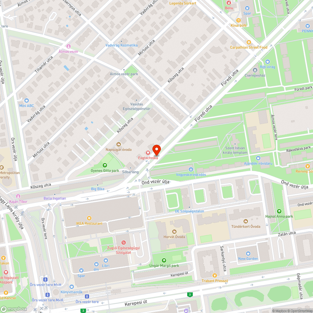 A XIV. Füredi utca eleje sártengerré változott bejelentés helye