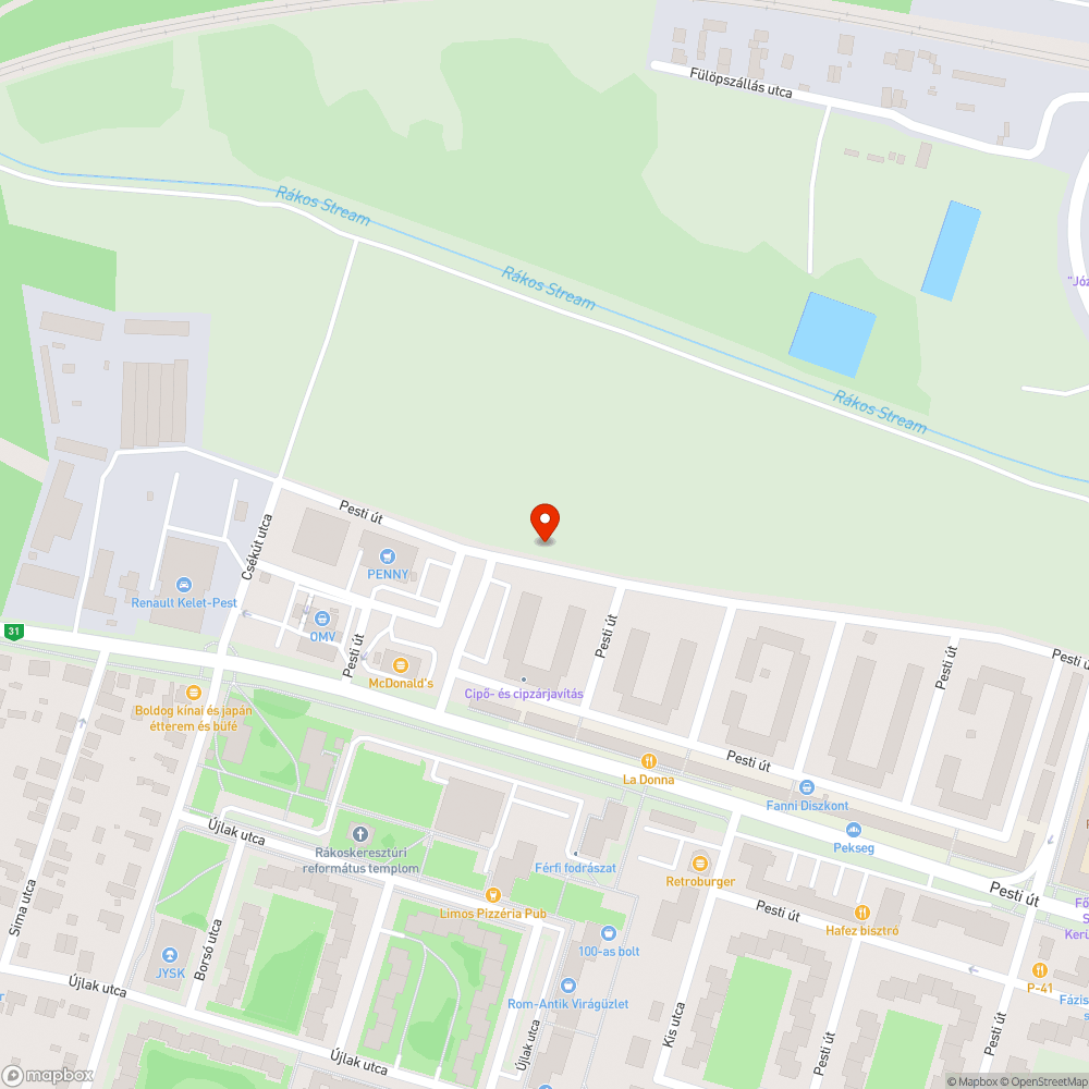 Nem működő közvilágítás. bejelentés helye