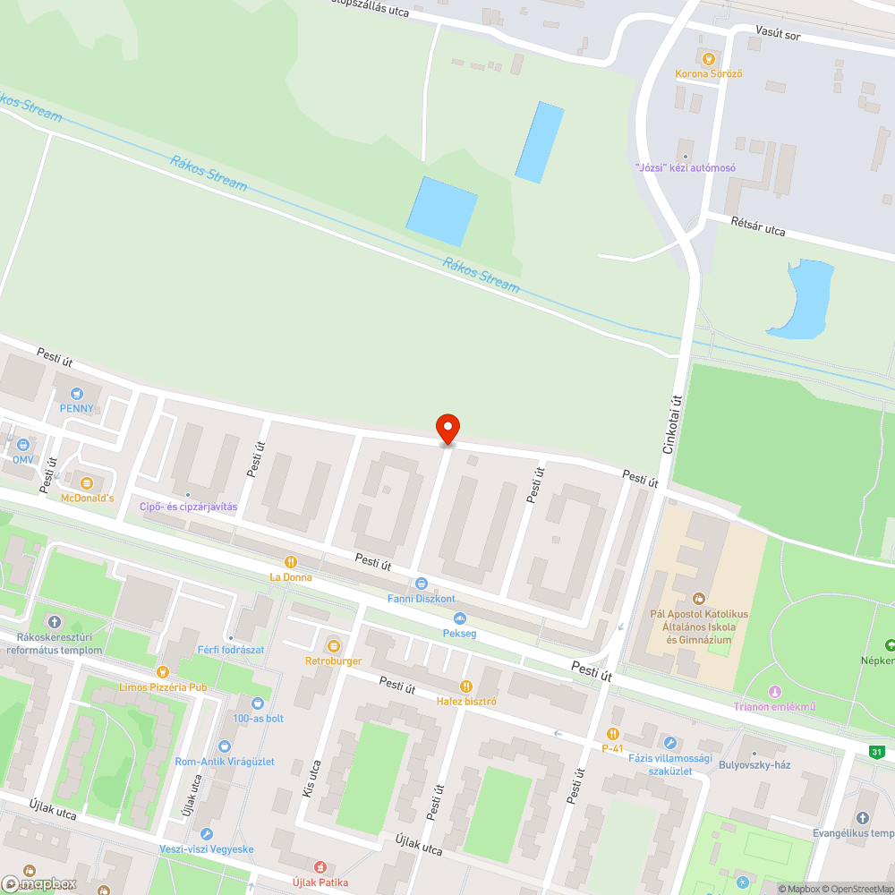 Nem működő közvilágítás bejelentés helye