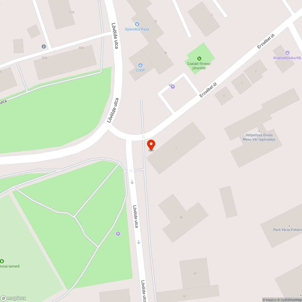 Botlásveszélyes fedlap bejelentés helye