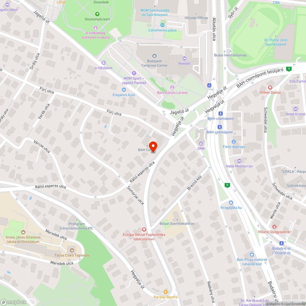 Botlásveszélyes fedlap bejelentés helye