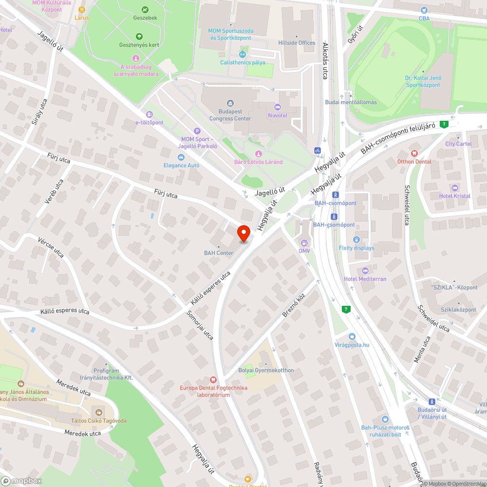 Sérült keret bejelentés helye