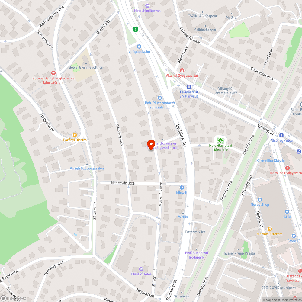 Mélyen lévő víznyelő bejelentés helye