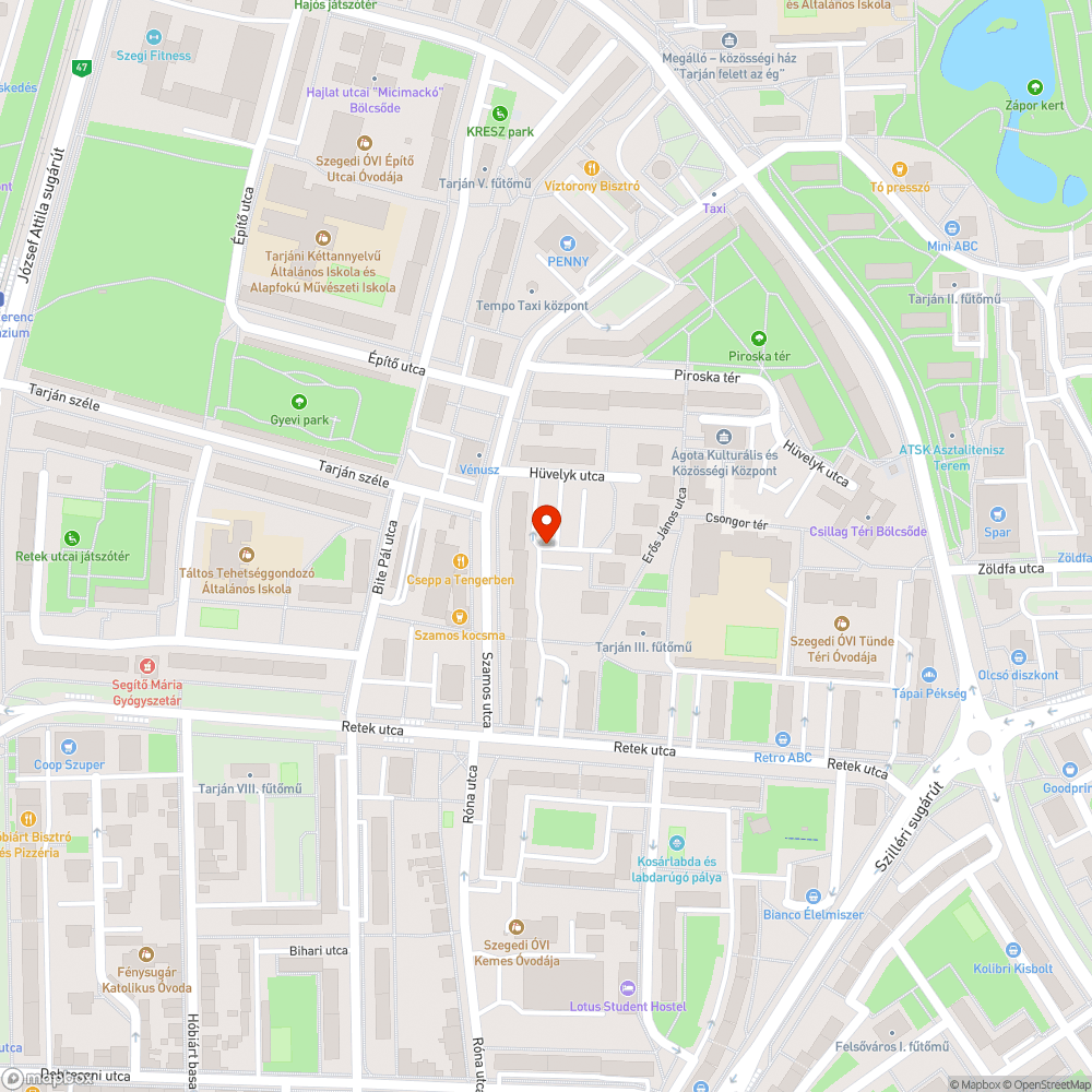 Elhagyott autó bejelentés helye