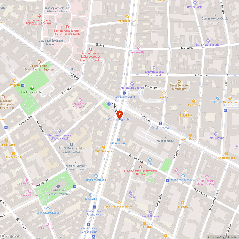 Veszélyes aszfaltrepedés 2 sávban is Corvin negyed bejelentés helye