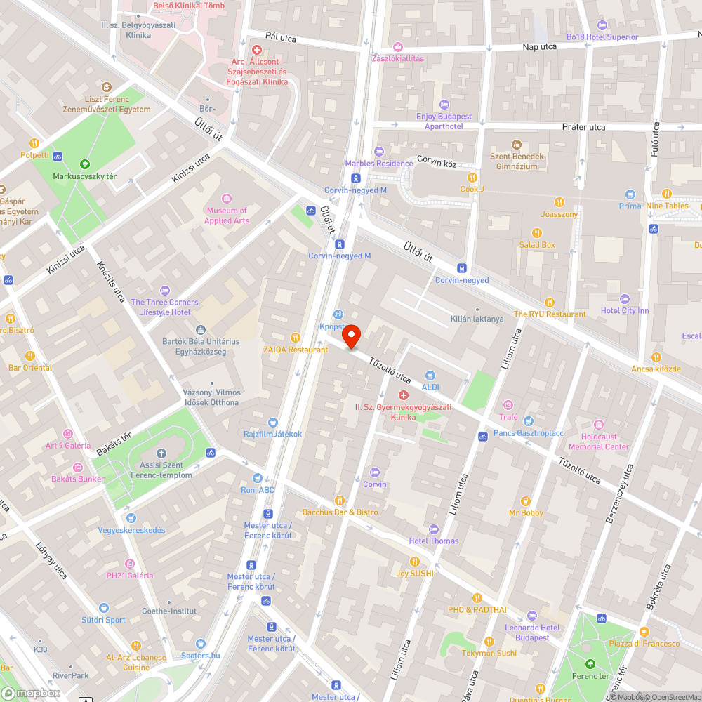 Járda oszlop kidőlt bejelentés helye