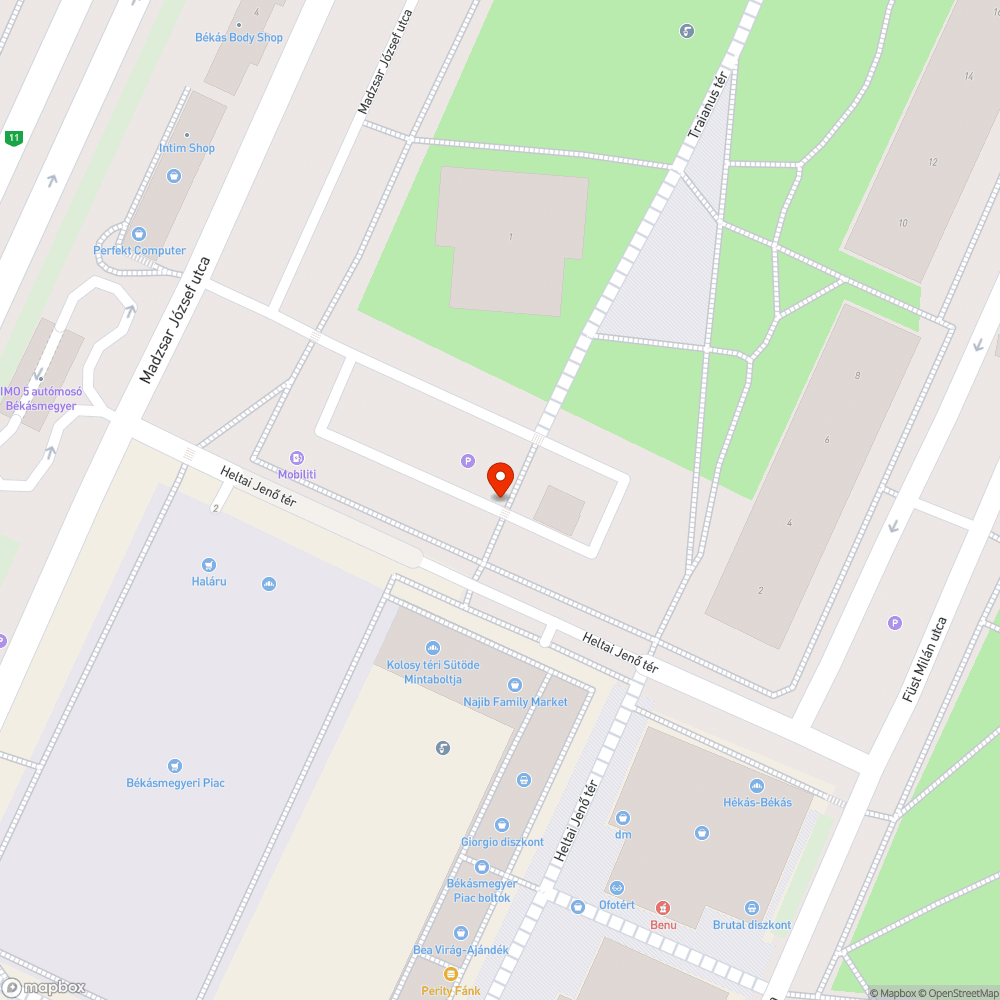 Megdőlt szemetes bejelentés helye