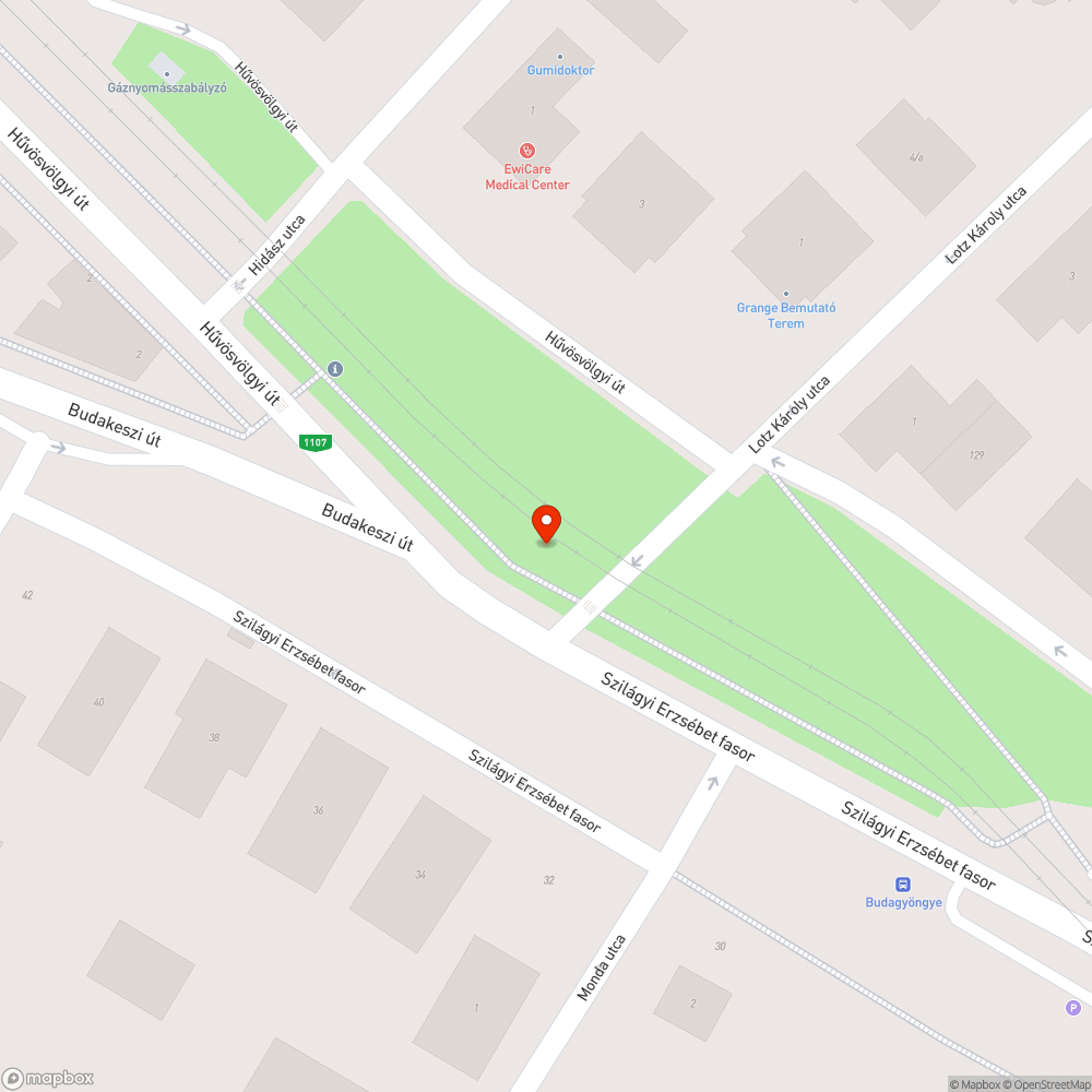 Lefagyott kerékpárút bejelentés helye