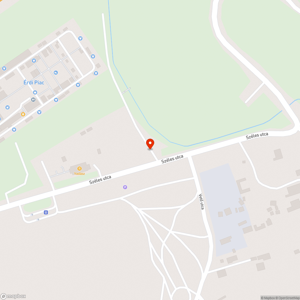 Szeméthalom a Széles utcánál bejelentés helye