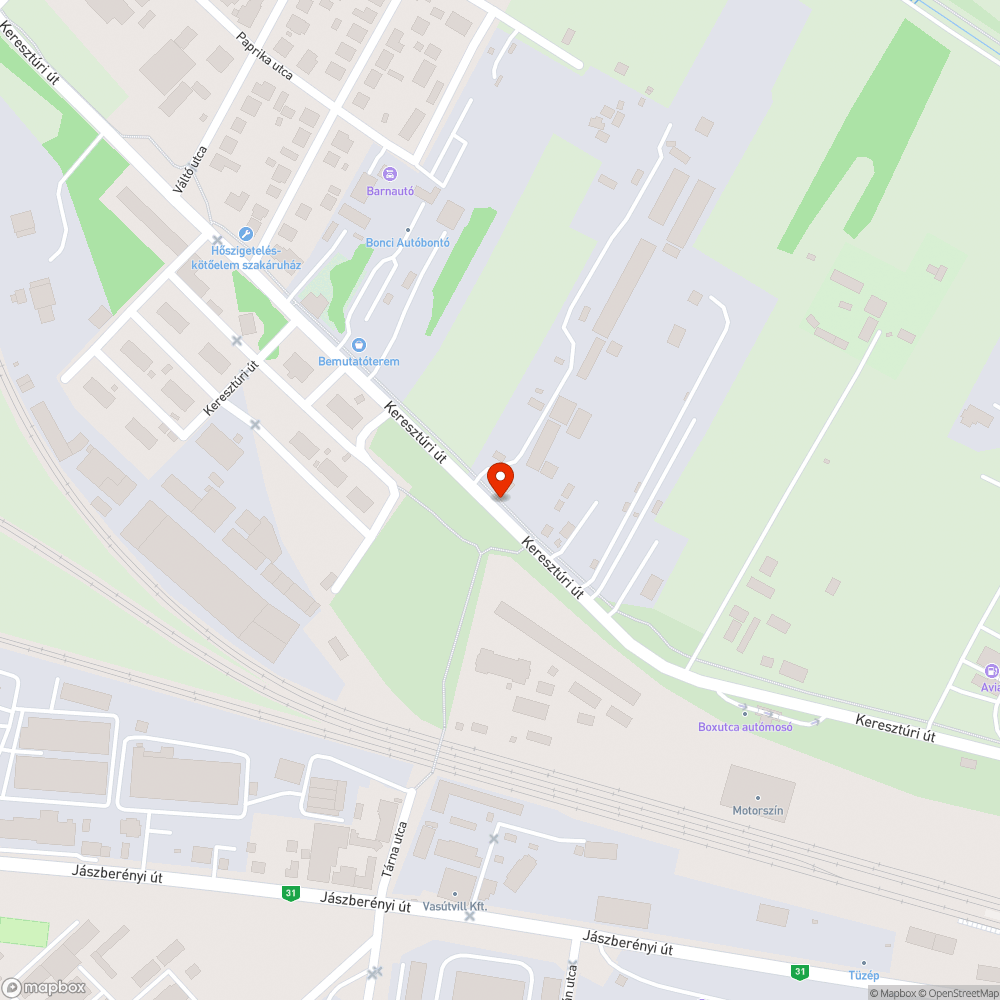 Roncstemető a X. Keresztúri úton bejelentés helye