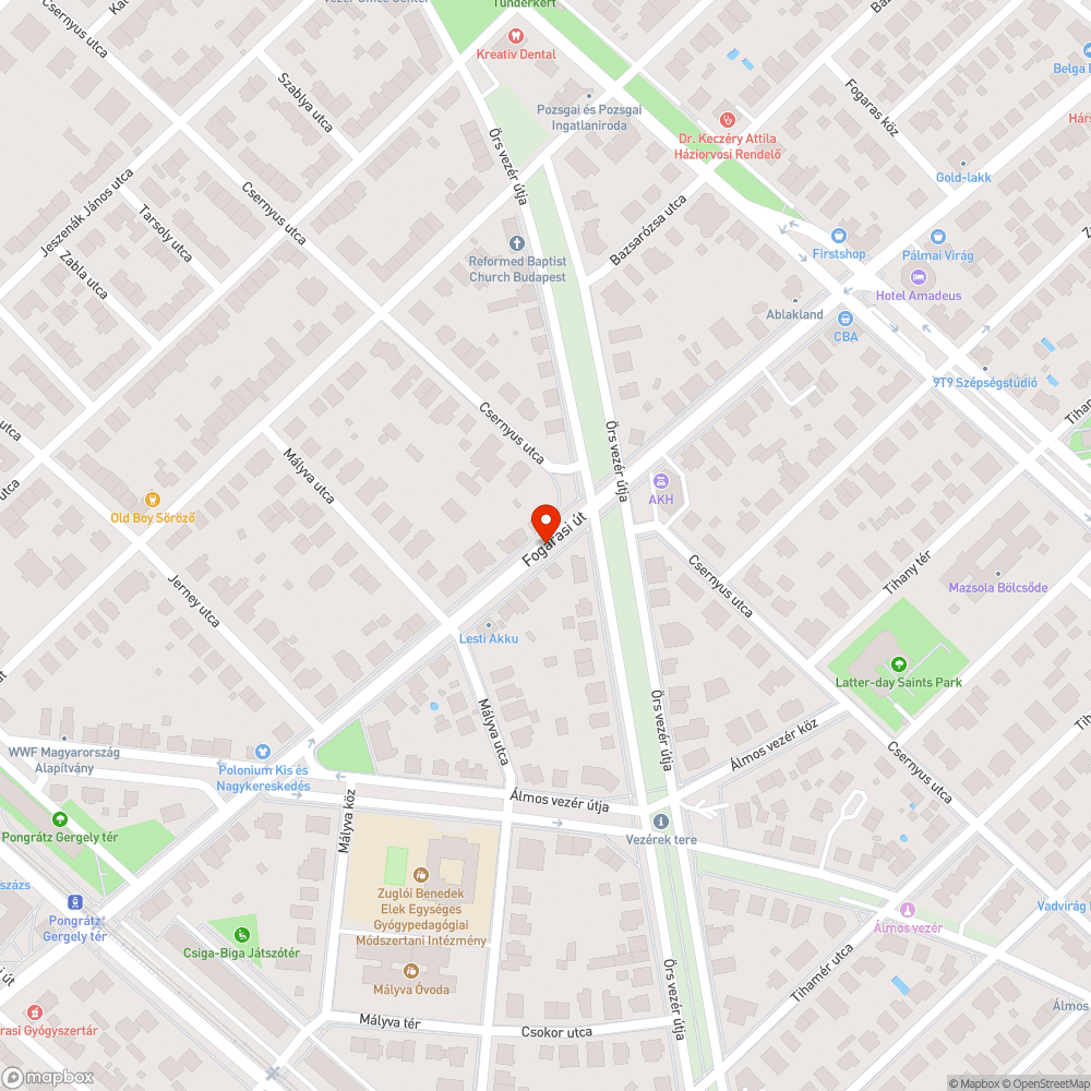 Törött elzárófedél - Fogarasi út bejelentés helye