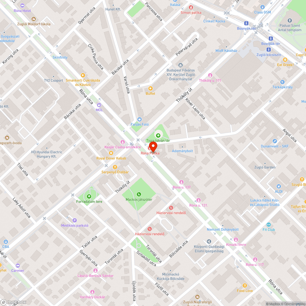 Eldugult csatornaszem bejelentés helye