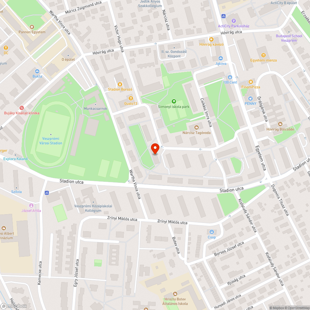 Leszakadt faág bejelentés helye