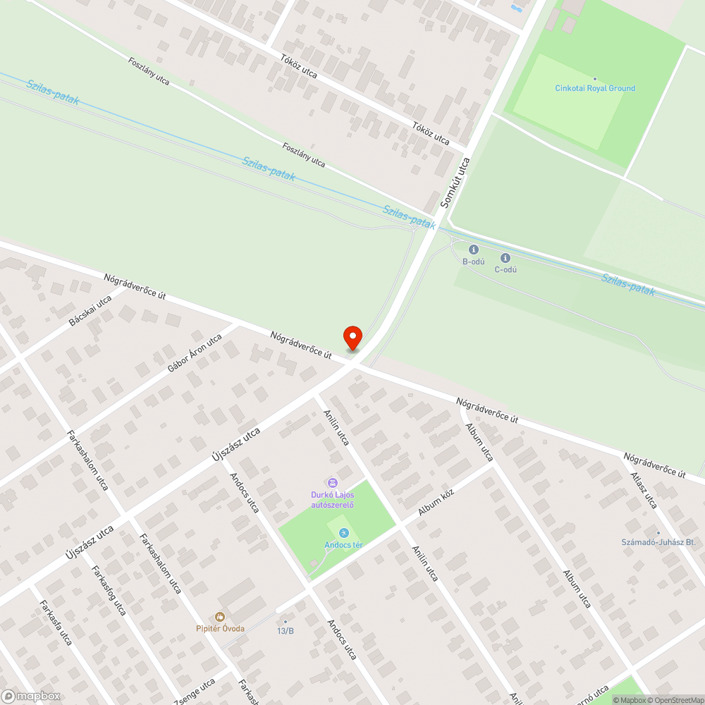 Megsüllyedő útburkolat, több kátyú megjelenése bejelentés helye