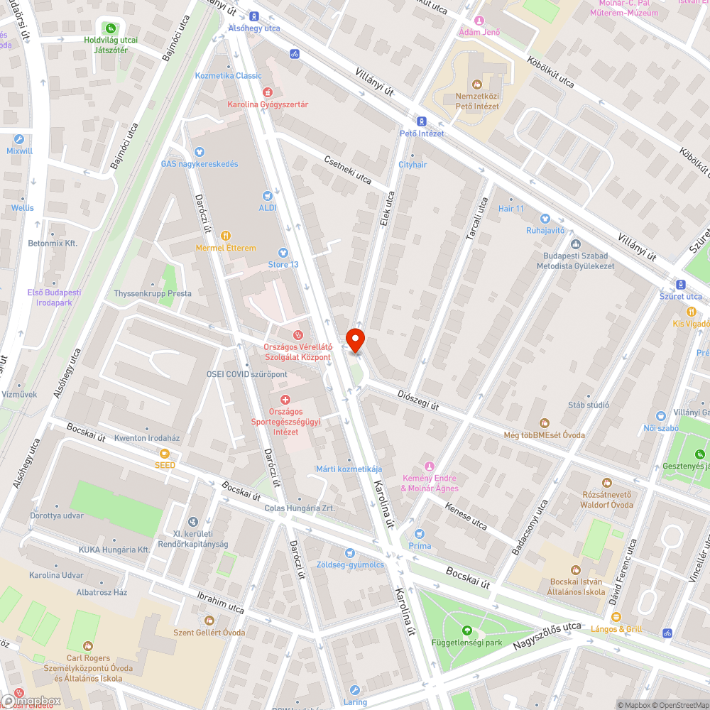 Hiányos sövény bejelentés helye